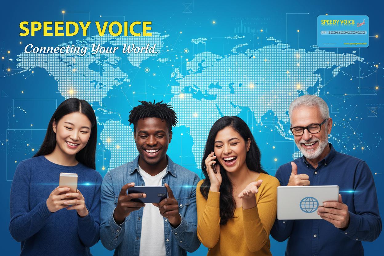 SpeedyVoice - Carta telefonica per chiamate internazionali SpeedyVoice scheda telefonica internazionale - chiamare all'estero risparmiando